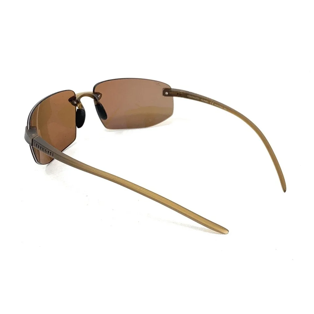SERENGETI Lupton SS553001 Light Brown Gold Polarized Wrap Sunglasses 67mm Wrap